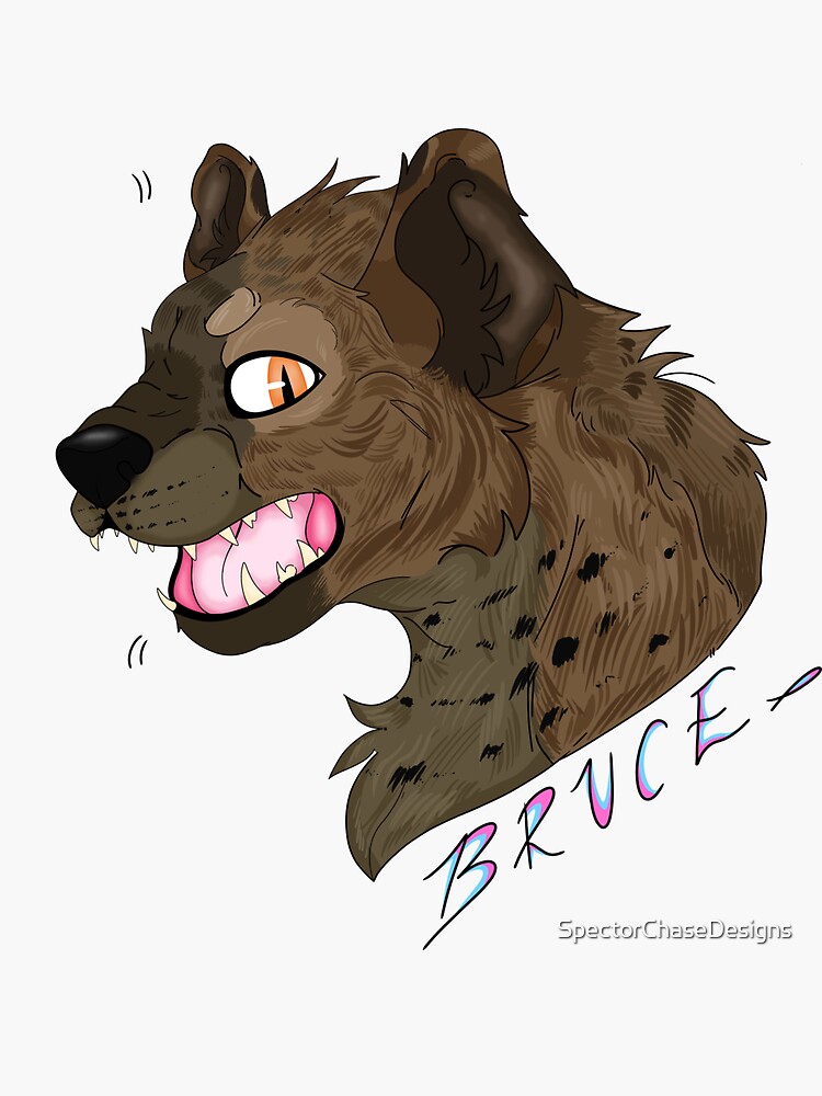 "Bruce The Hyena ~ Birds of Prey " Sticker for Sale by GalaxyTheArtist
