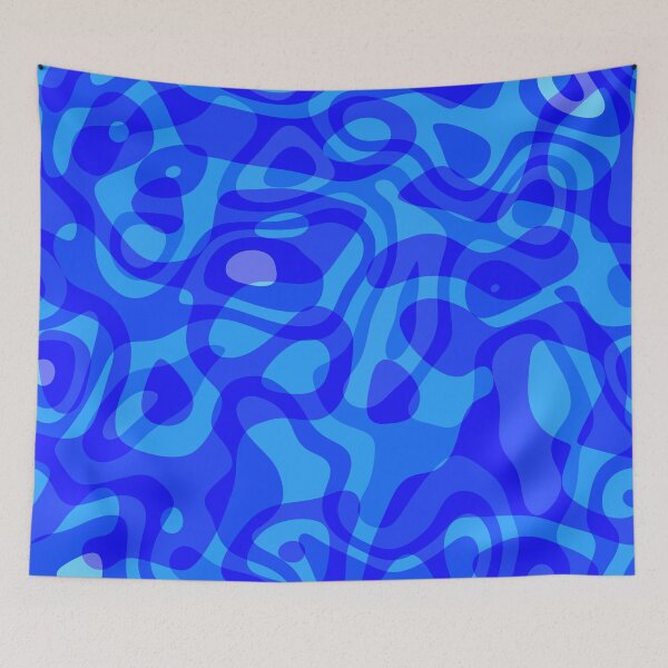 Item preview, Decorative blue stripes designed and sold by Marcu Ioachim.