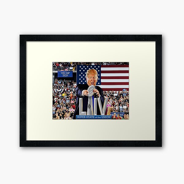Super State of the Union Address 2020 Framed Art Print