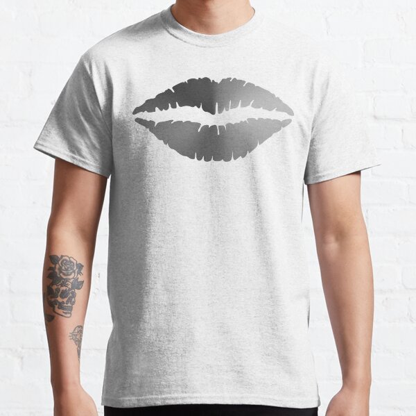 Lips Angle Gradient (Clear/White) NOIR Classic T-Shirt