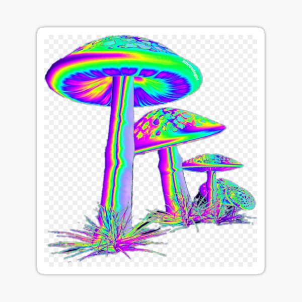 Item preview, Holographic Trippy Mushroom  designed and sold by cinlali.