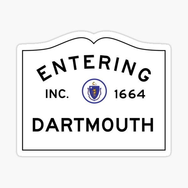 Item preview, Entering Dartmouth Massachusetts - Commonwealth of Massachusetts Road Sign  designed and sold by NewNomads.