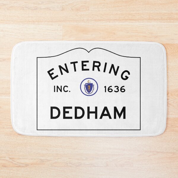 Item preview, Entering Dedham Massachusetts - Commonwealth of Massachusetts Road Sign designed and sold by NewNomads.