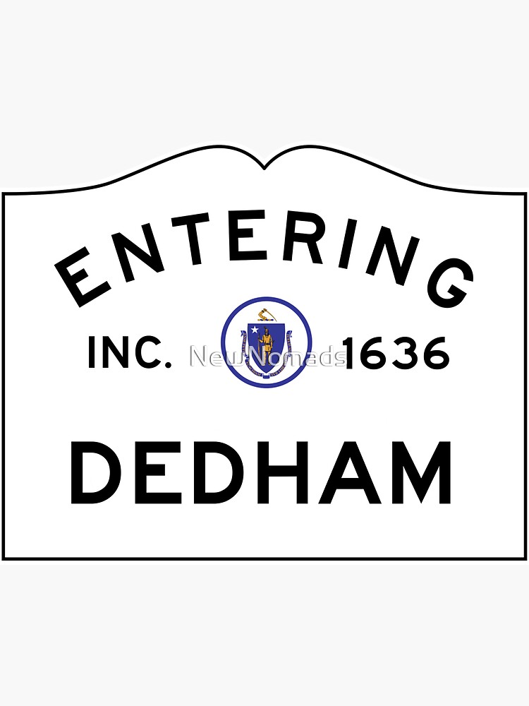 "Entering Dedham Massachusetts Commonwealth of Massachusetts Road