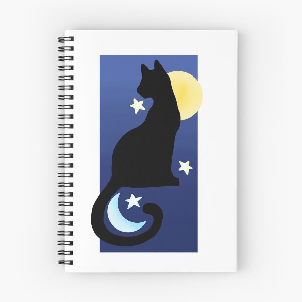 Item preview, Black Cat Sun and Moon designed and sold by TerraTora.