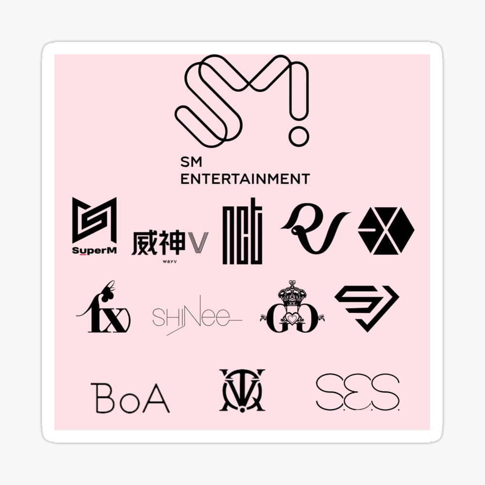 SM Entertainment groups logo (EXO, NCT, Red Velvet, f(x), etc) Laptop  Skin for Sale by fvsko