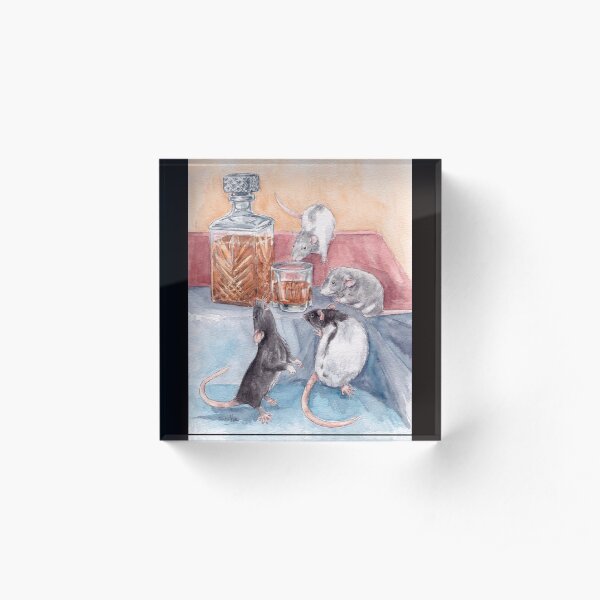 Whiskey Rats Acrylic Block