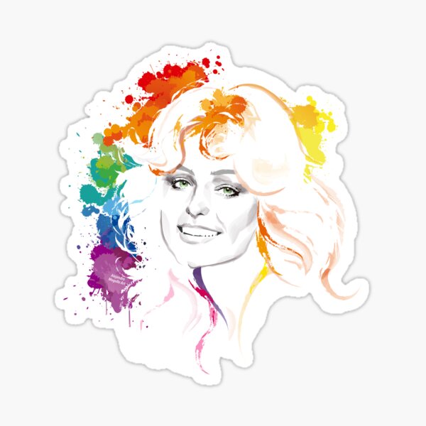 Rainbow Farrah Sticker