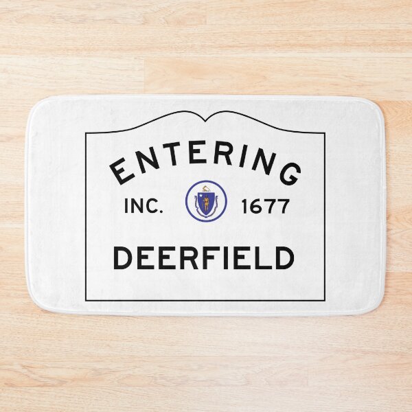 Item preview, Entering Deerfield Massachusetts - Commonwealth of Massachusetts Road Sign  designed and sold by NewNomads.