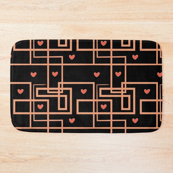 Item preview, Geometric Maze with Hearts Pattern designed and sold by nutmegfairy.