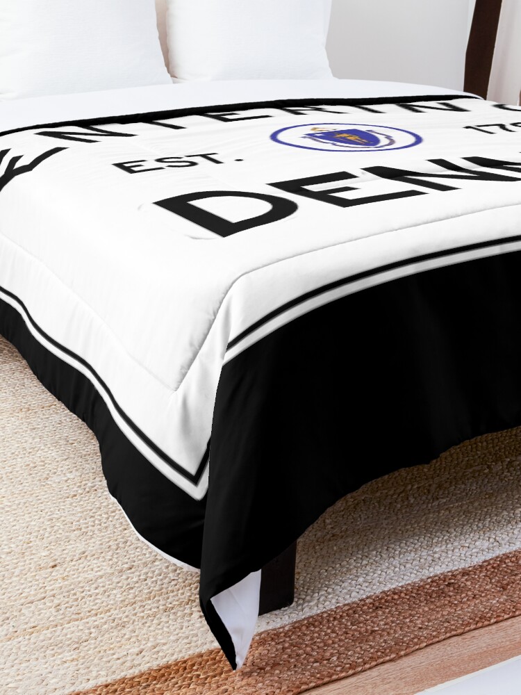 Alternate view of Entering Dennis - Commonwealth of Massachusetts Road Sign Comforter