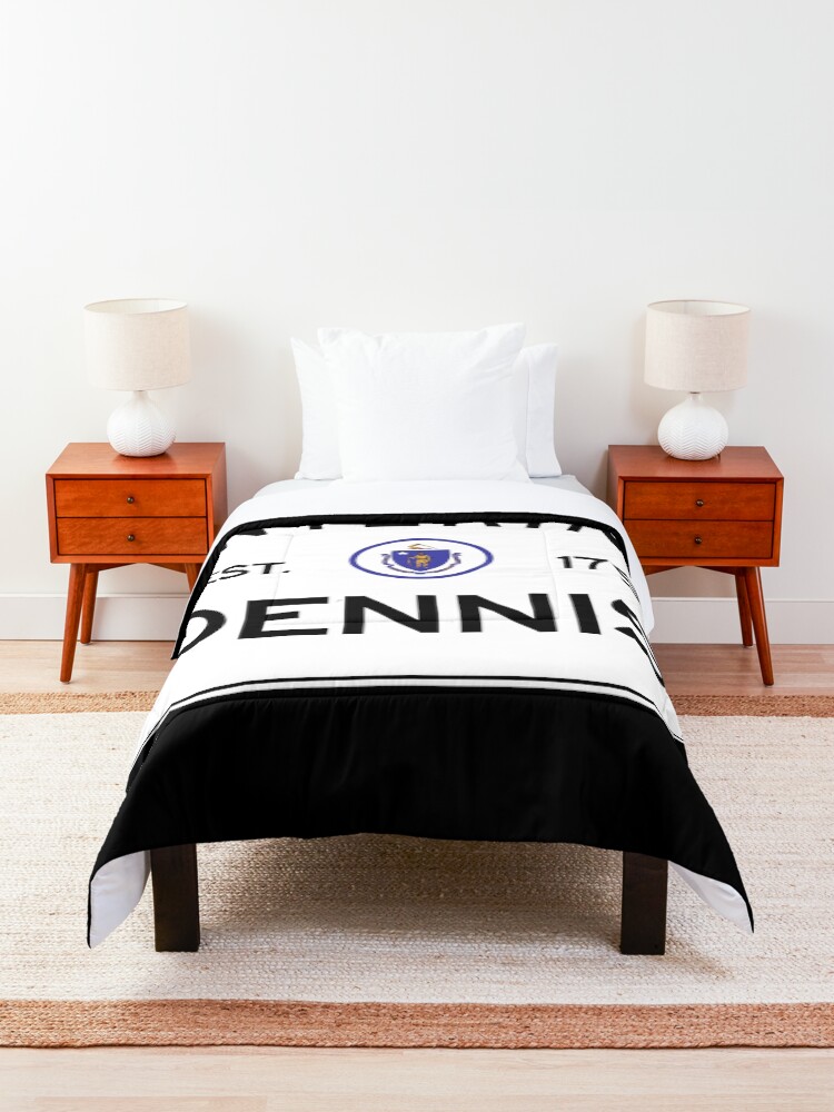 Alternate view of Entering Dennis - Commonwealth of Massachusetts Road Sign Comforter
