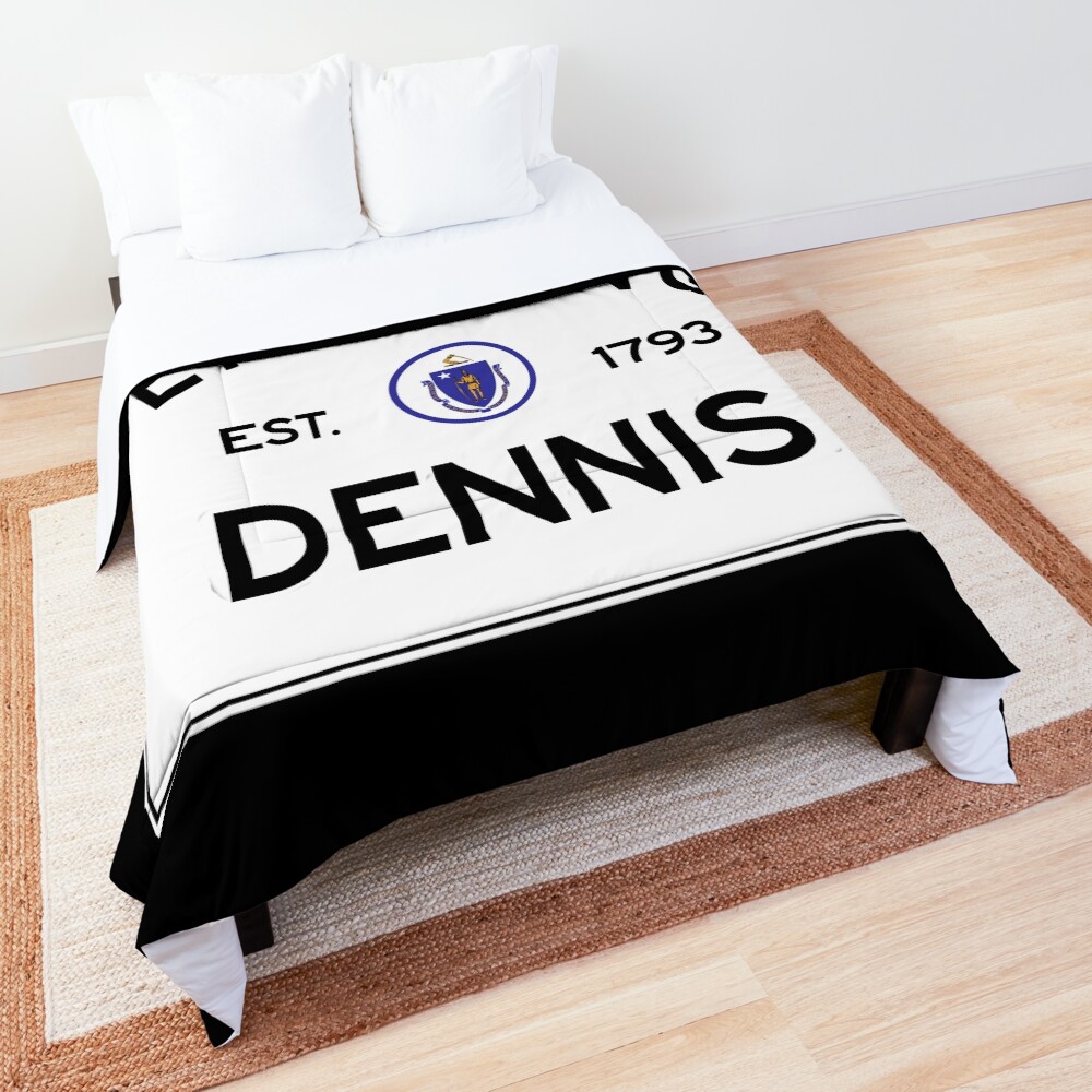 Entering Dennis - Commonwealth of Massachusetts Road Sign Comforter