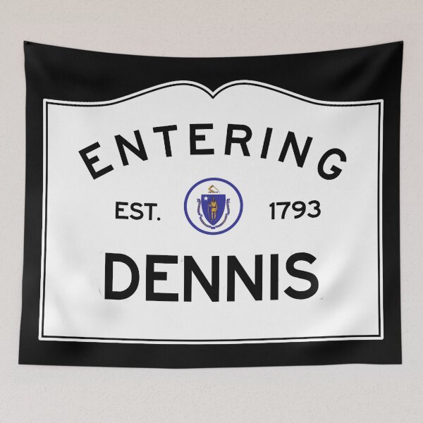 Item preview, Entering Dennis - Commonwealth of Massachusetts Road Sign designed and sold by NewNomads.