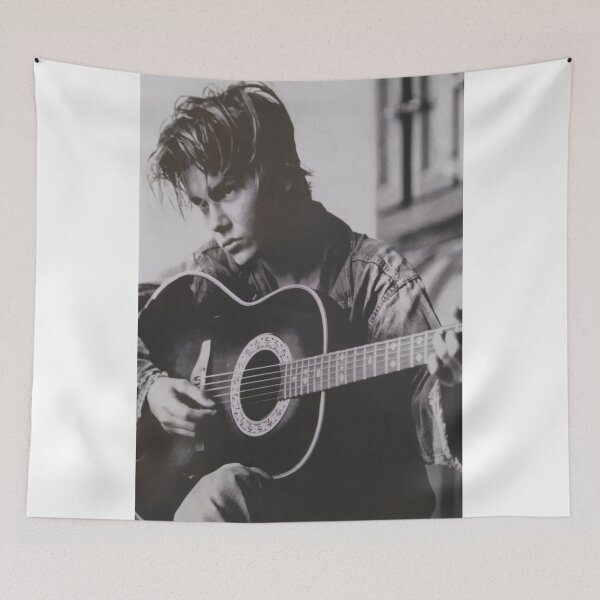 Item preview, RIVER PHOENIX PLAYING THE GUITAR WITH MELANCOLIC AIR designed and sold by Shei86.