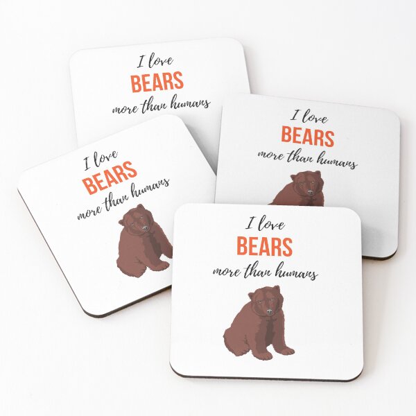 Item preview, I Love Bears More Than Humans designed and sold by PinkPandaPress.