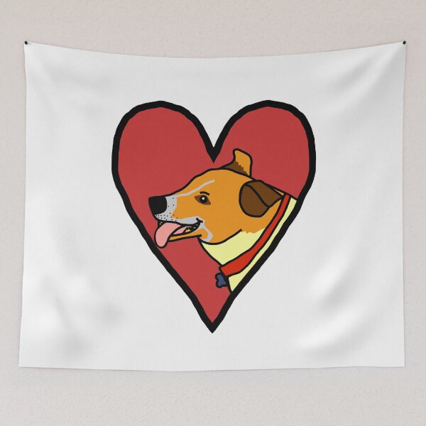 Item preview, My Valentine Toby Dog designed and sold by ellenhenry.