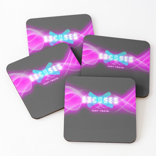 Item preview, No Excuses Just Train - Neon Edition designed and sold by pricktees.