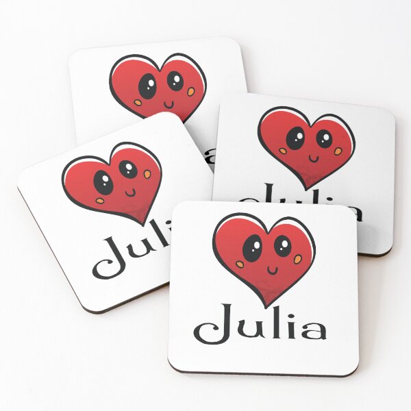 Item preview, Julia Cute Heart My Name Is Julia designed and sold by ProjectX23.