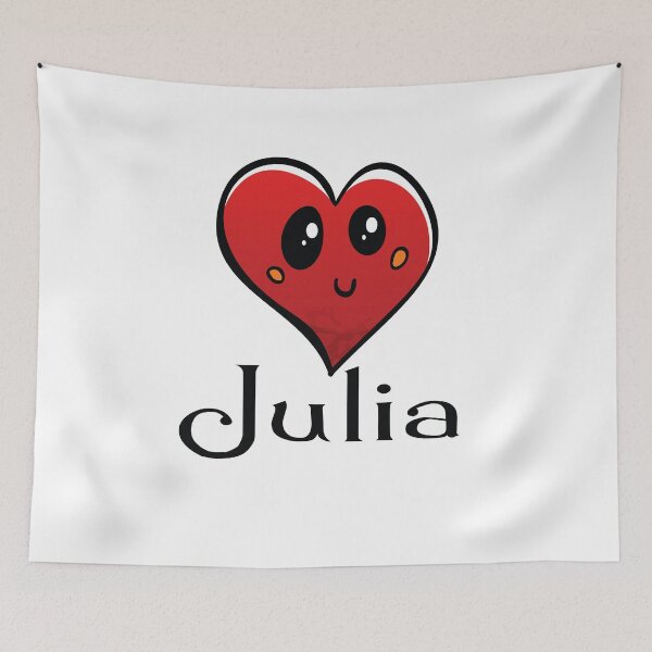 Item preview, Julia Cute Heart My Name Is Julia designed and sold by ProjectX23.