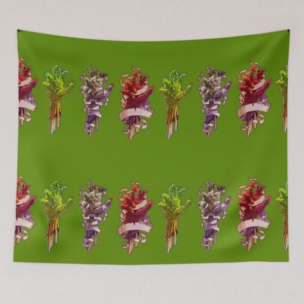 Item preview, zombie, hand, red, green, cartoon, scary, nice designed and sold by Design2Z.