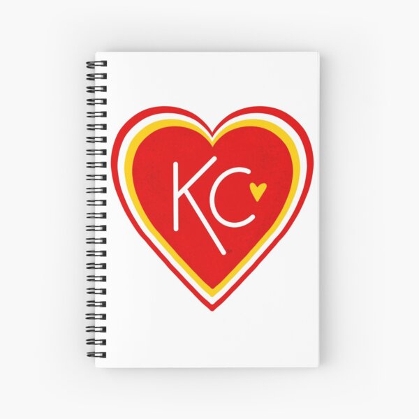 KC Love Red & Yellow Spiral Notebook