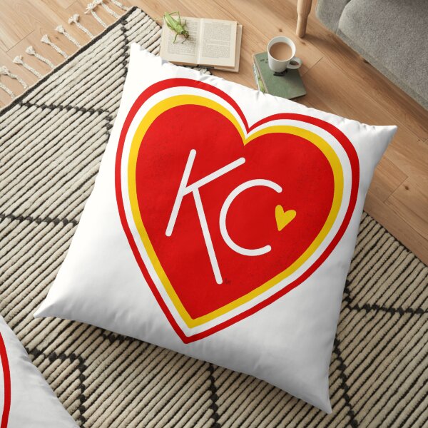 KC Love Red & Yellow Floor Pillow