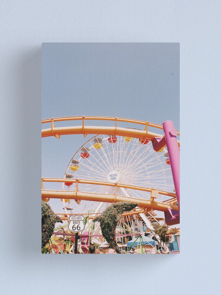 Alternate view of SANTA MONICA PIER RETRO PHOTO Canvas Print