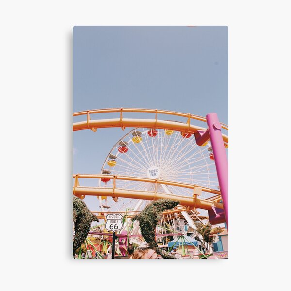 SANTA MONICA PIER RETRO PHOTO Canvas Print