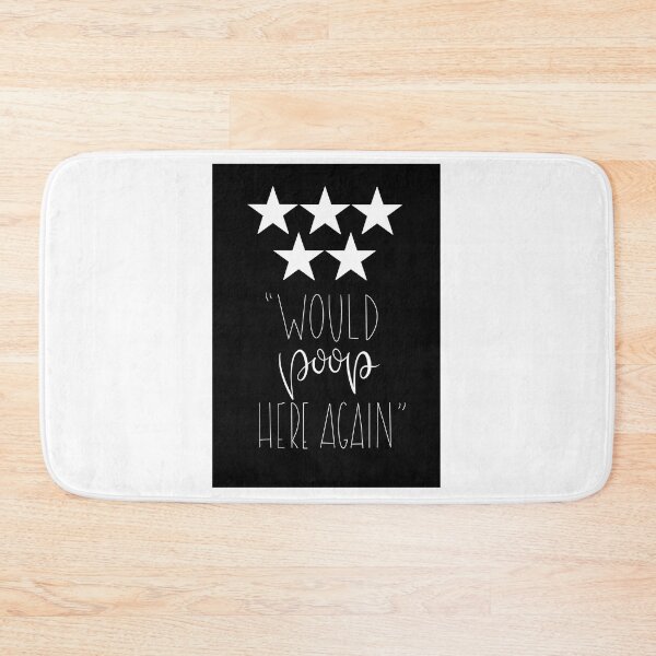 Item preview, Bathroom quote 5 stars designed and sold by Atouchofsparkle.