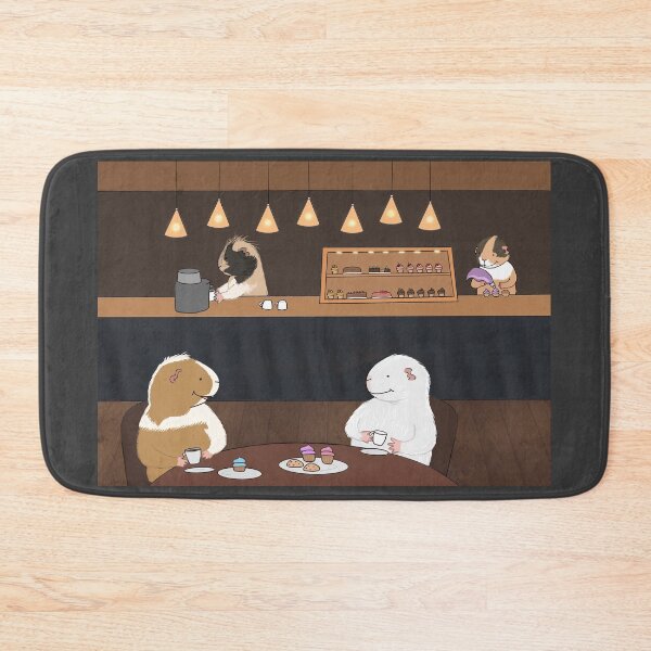 Item preview, Four guinea pigs in tea house designed and sold by mondesign26.