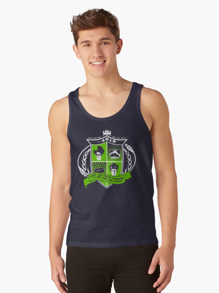 Thumbnail 1 of 3, Tank Top, The IT Crowd Crest designed and sold by TomTrager.