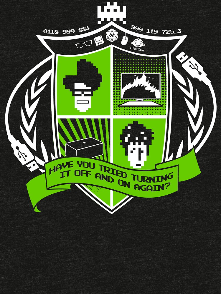 Thumbnail 7 of 7, Tri-blend T-Shirt, The IT Crowd Crest designed and sold by TomTrager.