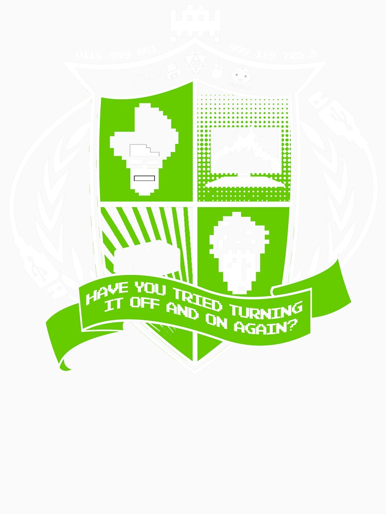 Thumbnail 3 of 3, Baseball ¾ Sleeve T-Shirt, The IT Crowd Crest designed and sold by TomTrager.