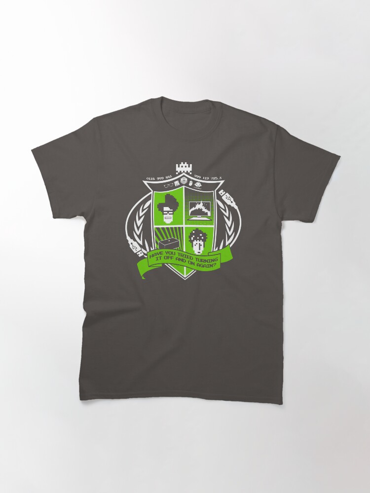 Thumbnail 3 of 7, Classic T-Shirt, The IT Crowd Crest designed and sold by TomTrager.
