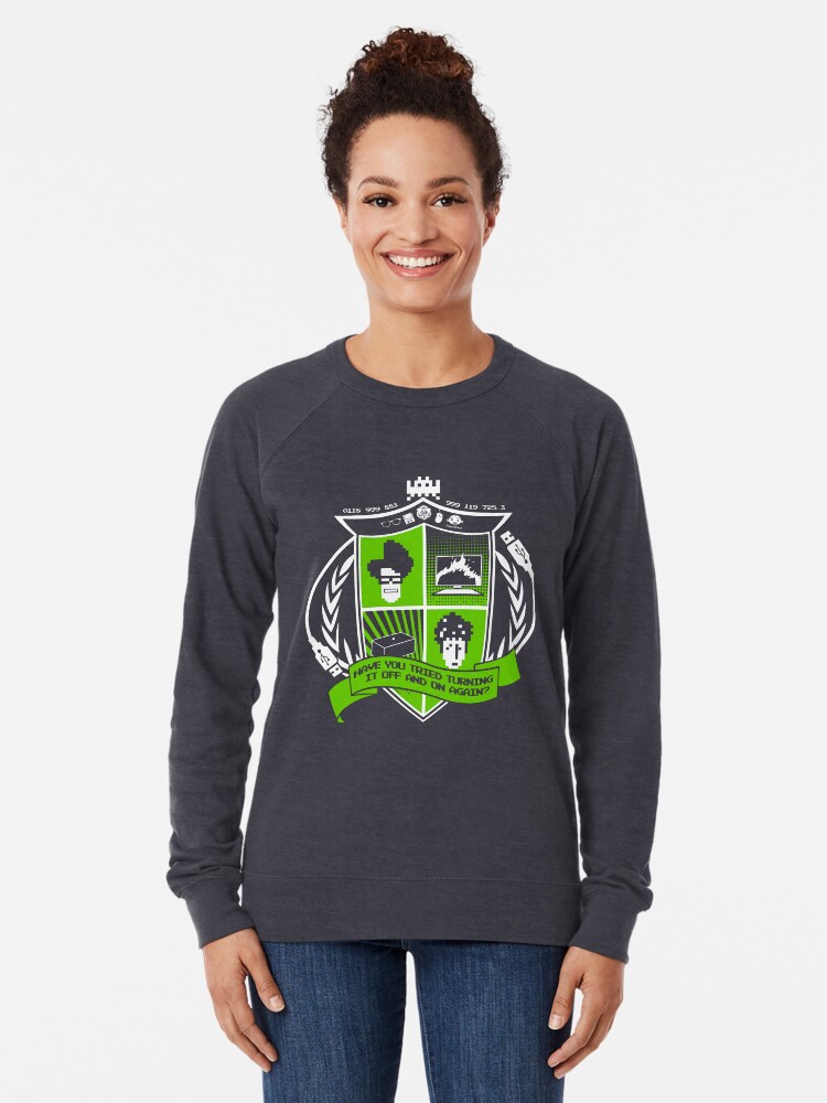 Thumbnail 2 of 5, Lightweight Sweatshirt, The IT Crowd Crest designed and sold by TomTrager.