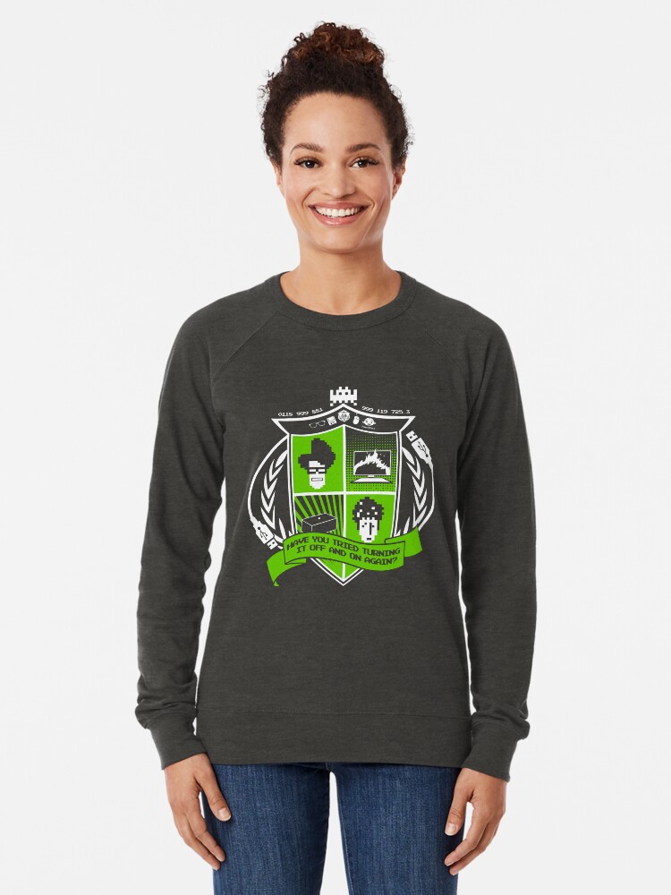 Thumbnail 2 of 5, Lightweight Sweatshirt, The IT Crowd Crest designed and sold by TomTrager.