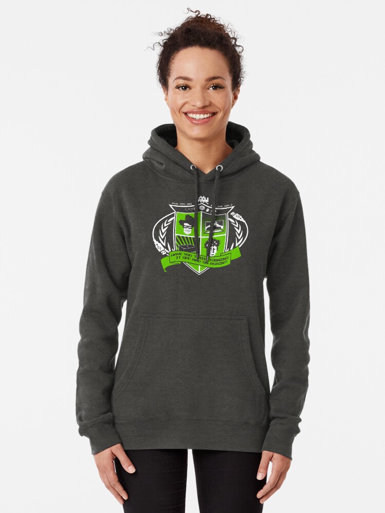 Thumbnail 2 of 5, Pullover Hoodie, The IT Crowd Crest designed and sold by TomTrager.