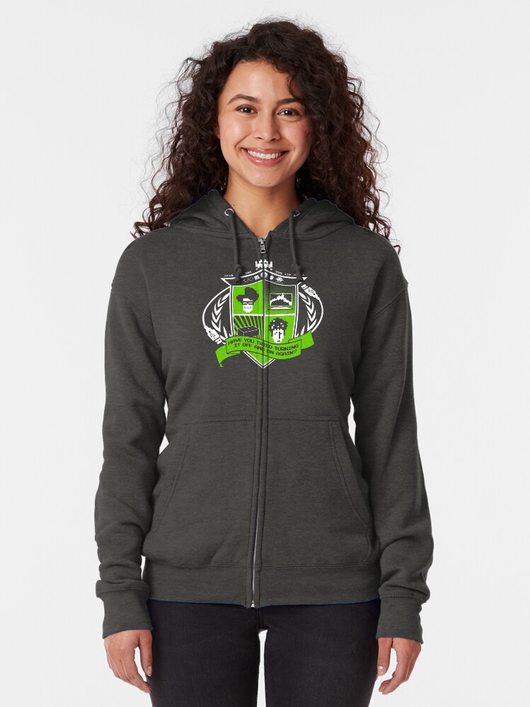 Thumbnail 2 of 5, Zipped Hoodie, The IT Crowd Crest designed and sold by TomTrager.