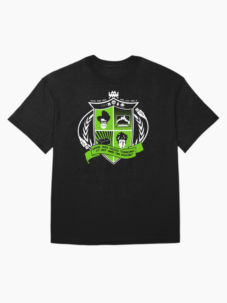 Thumbnail 3 of 7, Oversized T-Shirt, The IT Crowd Crest designed and sold by TomTrager.