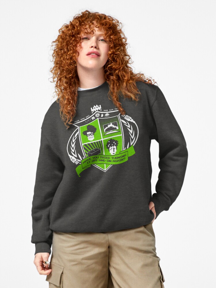 Thumbnail 4 of 7, Pullover Sweatshirt, The IT Crowd Crest designed and sold by TomTrager.