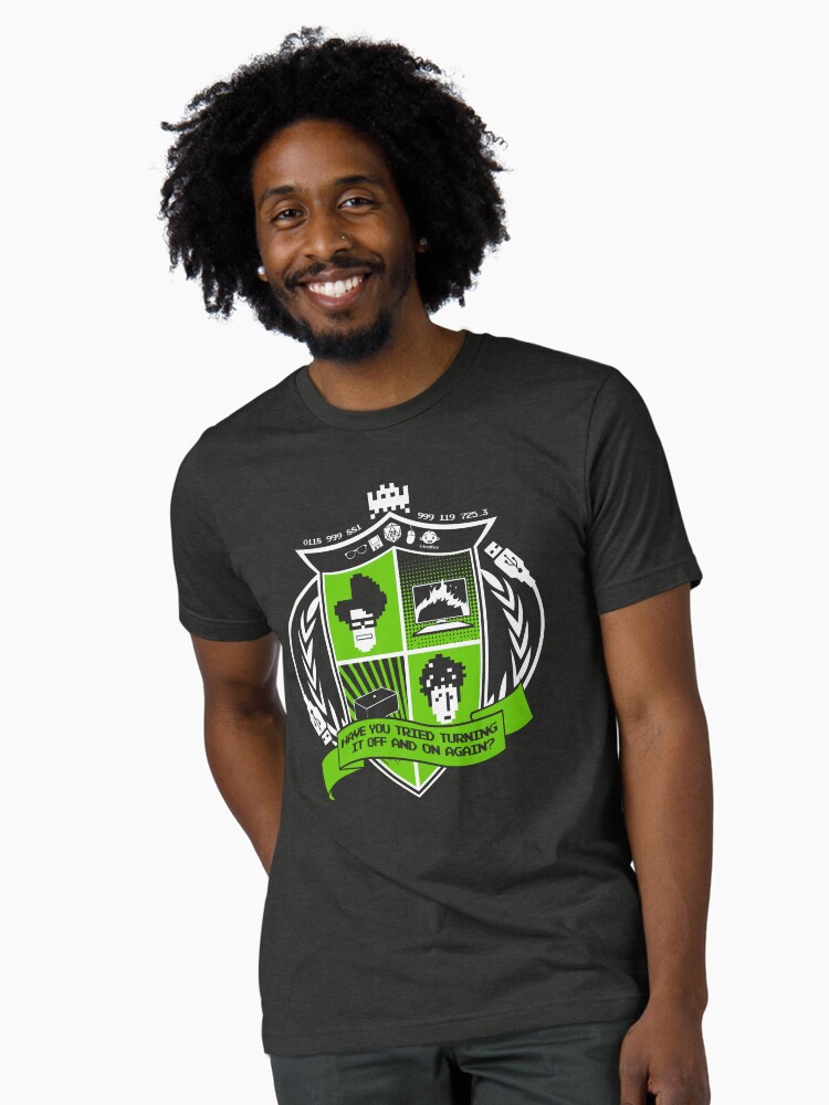 Thumbnail 1 of 7, Tri-blend T-Shirt, The IT Crowd Crest designed and sold by TomTrager.
