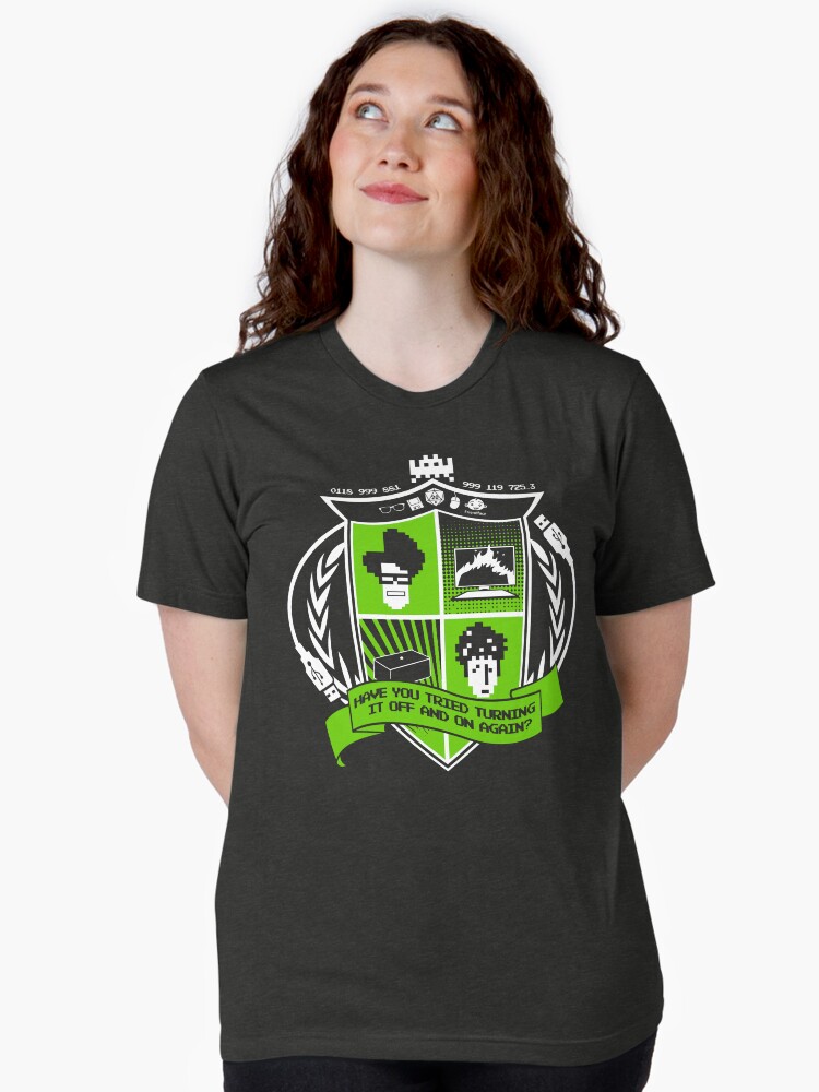 Thumbnail 2 of 7, Tri-blend T-Shirt, The IT Crowd Crest designed and sold by TomTrager.