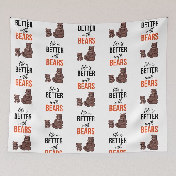 Item preview, Life Is Better With Bears designed and sold by PinkPandaPress.