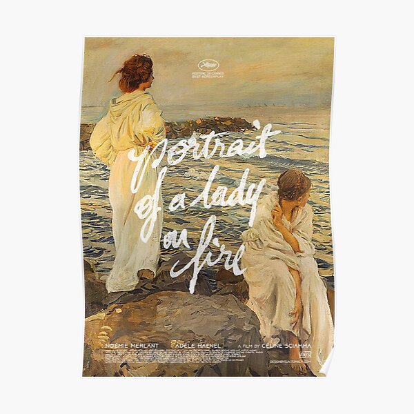 portrait of a lady on fire sunset Poster