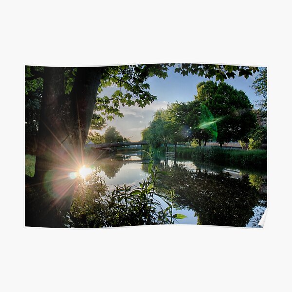 River Reflected Rays Poster