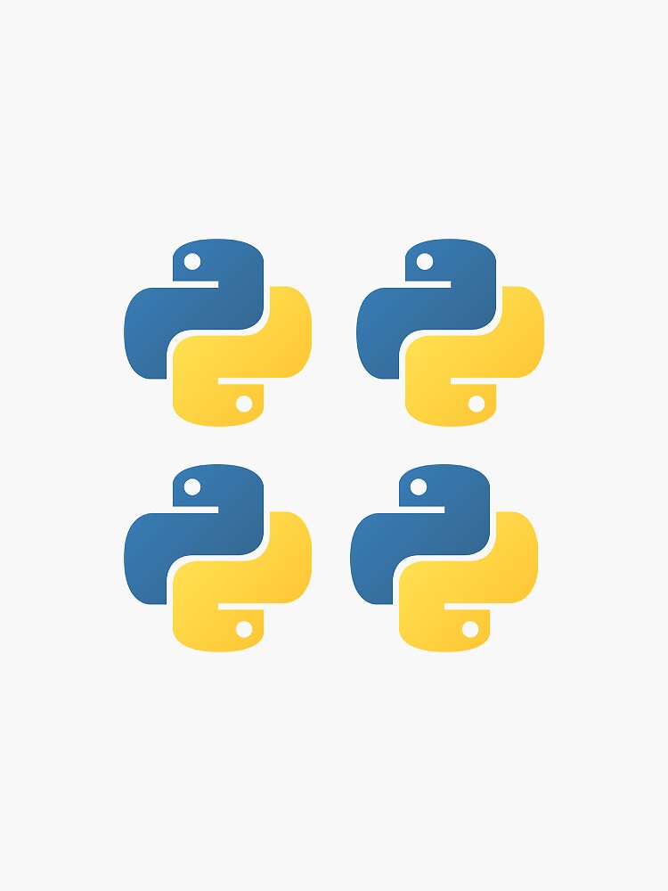 Thumbnail 3 of 3, Sticker, Python Stickers (4 pack) designed and sold by mkdir.