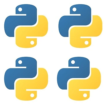 Artwork thumbnail, Python Stickers (4 pack) by mkdir