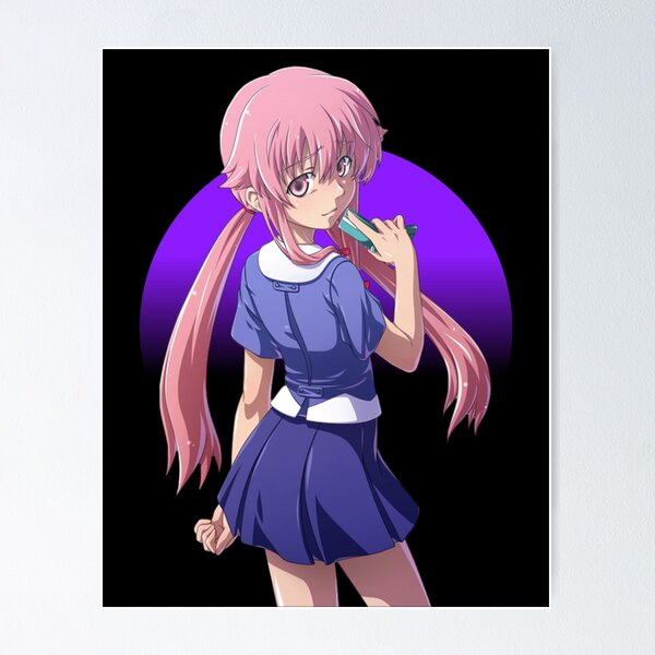 Japan Anime Future Diary Mirai Nikki Poster Wall Scroll Home Decor 8×12  FL940