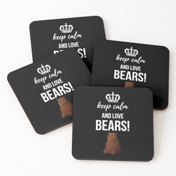 Item preview, Keep Calm And Love Bears! designed and sold by PinkPandaPress.